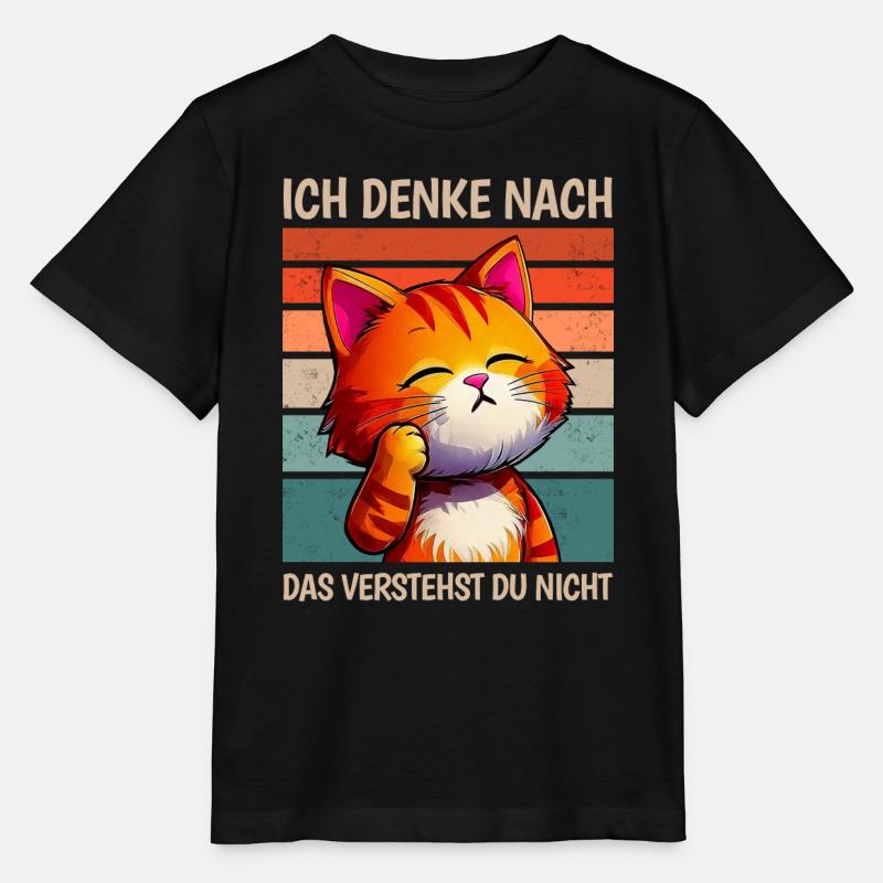 Katze Spruch Lustig Sarkasmus Meme - Stanley/Stella Kinder T-Shirt MINI CREATOR - Schwarz