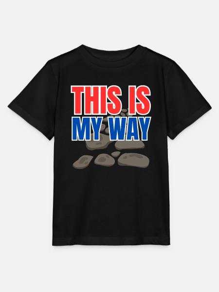 This is my way - Stanley/Stella Kinder T-Shirt MINI CREATOR - Schwarz