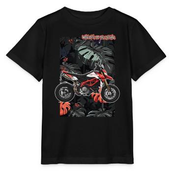 Superbike // Illustration - Stanley/Stella Kinder T-Shirt MINI CREATOR  - Schwarz - Vorne - Mikhail (115cm)