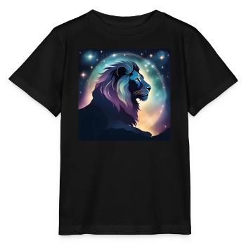 Leo Leo Zodiac Gift - Stanley/Stella MINI CREATOR Kids’ T-Shirt - black - Front - Mikhail (115cm)