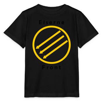 Front d’Eiserne - Drei Pfeile - T-shirt bio MINI CREATOR Stanley/Stella Enfant - noir - Devant - Mikhail (115cm)