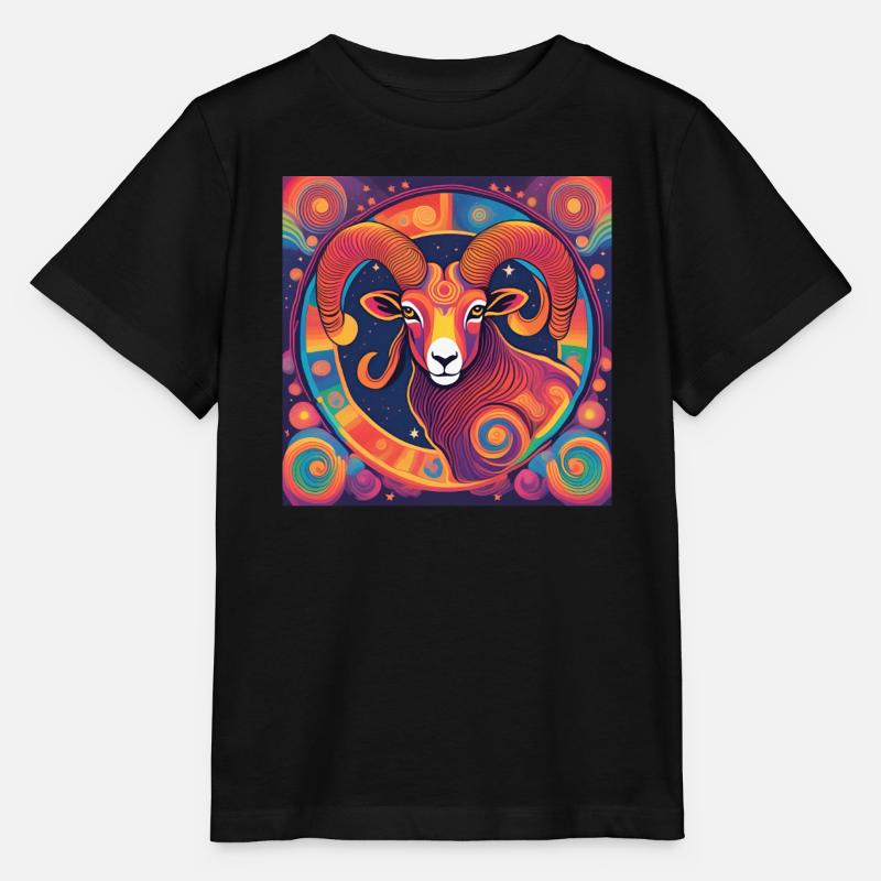 Widder Sternzeichen Astrologie Geschenk - Stanley/Stella Kinder T-Shirt MINI CREATOR  - Schwarz