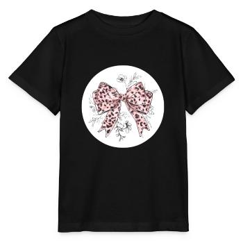 Bow Silk Satin Knot Gift - Stanley/Stella MINI CREATOR Kids’ T-Shirt - black - Front - Mikhail (115cm)