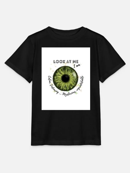Grüne Augen :) - Stanley/Stella Kinder T-Shirt MINI CREATOR  - Schwarz