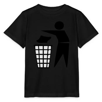 keep tidy - Stanley/Stella Kinder T-Shirt MINI CREATOR  - Schwarz - Vorne - Mikhail (115cm)
