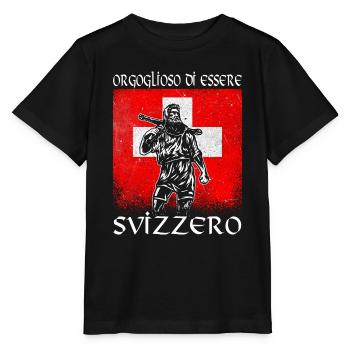Tell - Svizzero - Orgoglioso - Stanley/Stella MINI CREATOR Kids’ T-Shirt - black - Front - Mikhail (115cm)