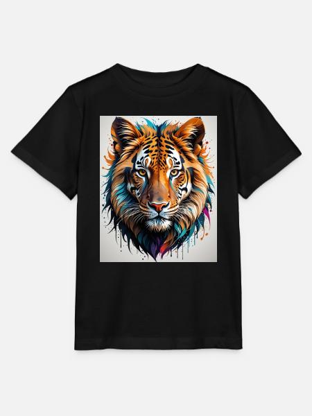 Lion - Stanley/Stella Kinder T-Shirt MINI CREATOR - Schwarz