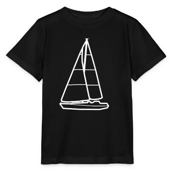 Sailboat, Yacht - Stanley/Stella MINI CREATOR Kids’ T-Shirt - black - Front - Mikhail (115cm)