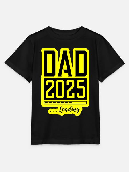 Dad 2025 Loading Papa - Stanley/Stella Kinder T-Shirt MINI CREATOR  - Schwarz