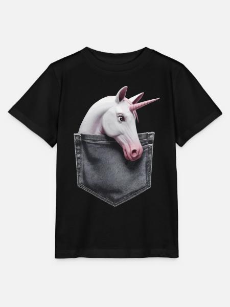 Einhorn - Stanley/Stella Kinder T-Shirt MINI CREATOR - Schwarz