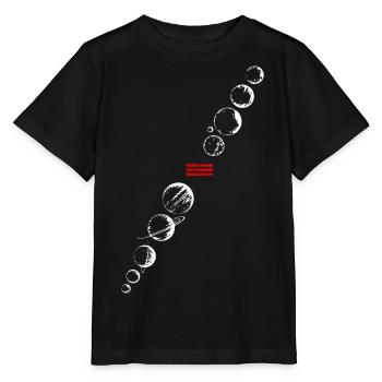 Space auto atterrit sur mars - T-shirt bio MINI CREATOR Stanley/Stella Enfant - noir - Devant - Mikhail (115cm)