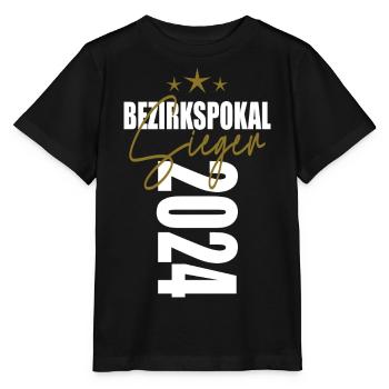 Bezirkspokal Sieger 2024 - Stanley/Stella Kinder T-Shirt MINI CREATOR  - Schwarz - Vorne - Mikhail (115cm)