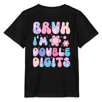 10th Birthday Girl Gift Idea Ten Years - Stanley/Stella MINI CREATOR Kids’ T-Shirt - black - Front - Mikhail (115cm)