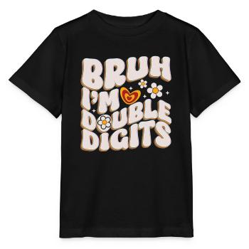 10th Birthday Girl Gift Idea Ten Years - Stanley/Stella MINI CREATOR Kids’ T-Shirt - black - Front - Mikhail (115cm)