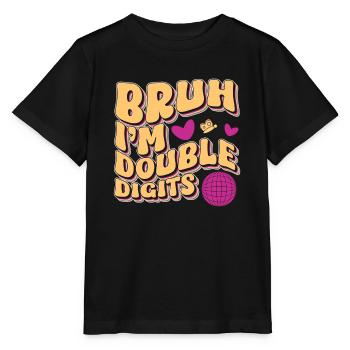 10th Birthday Girl Saying Gift Idea Ten - Stanley/Stella MINI CREATOR Kids’ T-Shirt - black - Front - Mikhail (115cm)