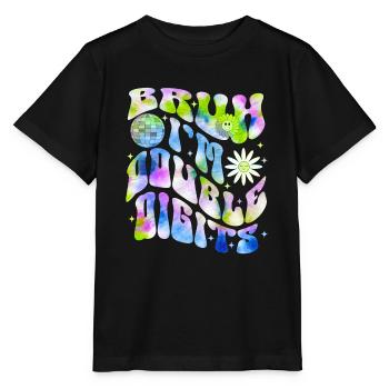 10th Birthday Girl Gift Idea Ten Years - Stanley/Stella MINI CREATOR Kids’ T-Shirt - black - Front - Mikhail (115cm)
