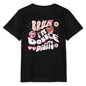 10th Birthday Girl Gift Idea Ten Years - Stanley/Stella MINI CREATOR Kids’ T-Shirt - black - Front - Mikhail (115cm)