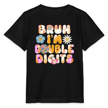 10th Birthday Girl Gift Idea Ten Years - Stanley/Stella MINI CREATOR Kids’ T-Shirt - black - Front - Mikhail (115cm)