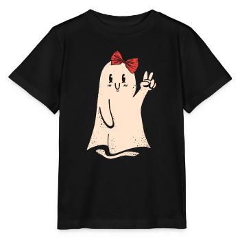 Halloween Geist - Stanley/Stella Kinder T-Shirt MINI CREATOR  - Schwarz - Vorne - Mikhail (115cm)