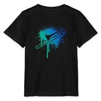 Brass Instrument Men’s Brass Band Femmes - T-shirt bio MINI CREATOR Stanley/Stella Enfant - noir - Devant - Mikhail (115cm)