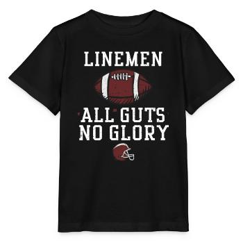 Linemen All Guts No Glory - Stanley/Stella MINI CREATOR Kids’ T-Shirt - black - Front - Mikhail (115cm)