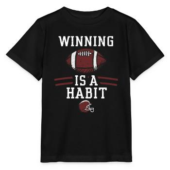 Winning is a habit - Football - Stanley/Stella Kinder T-Shirt MINI CREATOR  - Schwarz - Vorne - Mikhail (115cm)