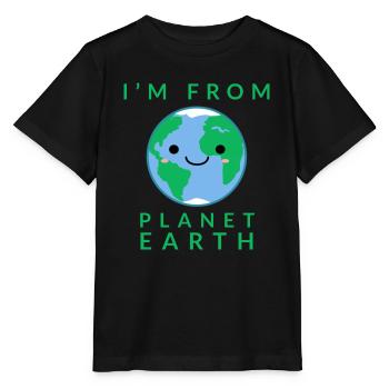 Planet Earth - Stanley/Stella MINI CREATOR Kids’ T-Shirt - black - Front - Mikhail (115cm)
