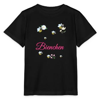 Bienchen, Bienen, bienenkostüm, karneval - Stanley/Stella Kinder T-Shirt MINI CREATOR  - Schwarz - Vorne - Mikhail (115cm)