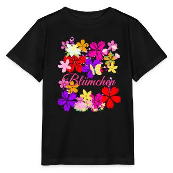 Fleurs, fleurs, costume de fleur, carnaval - T-shirt bio MINI CREATOR Stanley/Stella Enfant - noir - Devant - Mikhail (115cm)