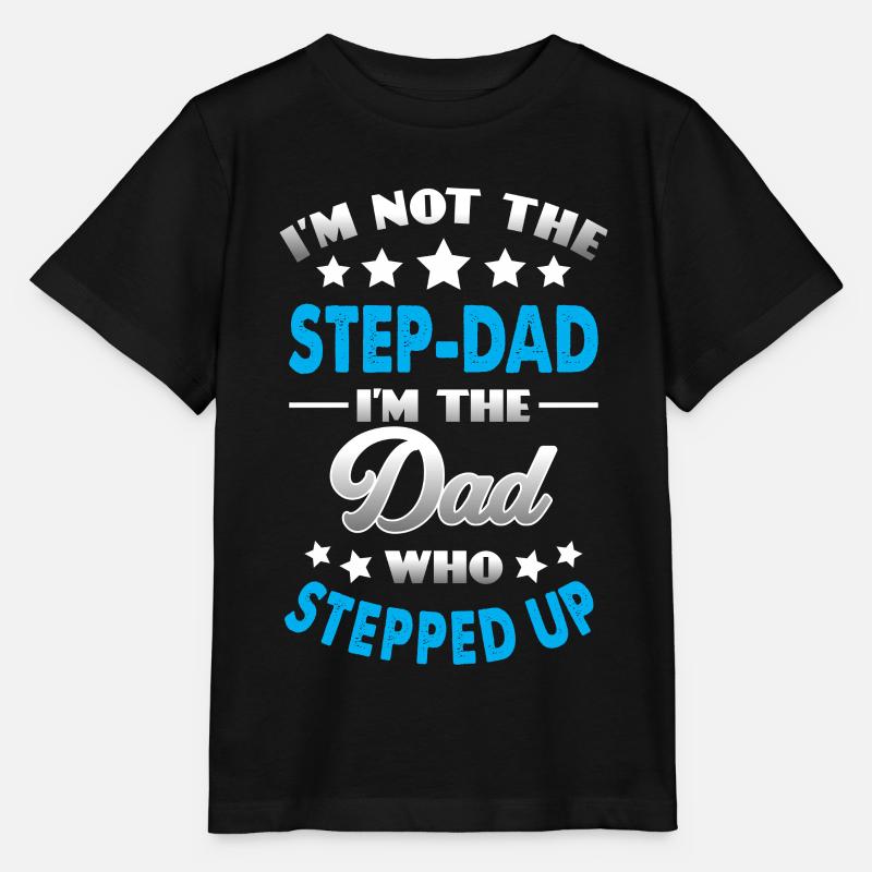 Step Dad - Stanley/Stella MINI CREATOR Kids’ T-Shirt - black