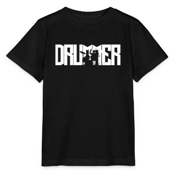 Batteur de batterie de batteur - T-shirt bio MINI CREATOR Stanley/Stella Enfant - noir - Devant - Mikhail (115cm)