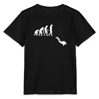 Evolution Diving Diver Gift Scuba Diving - Stanley/Stella MINI CREATOR Kids’ T-Shirt - black - Front - Mikhail (115cm)