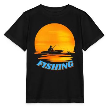 Fisch-Angriff - Stanley/Stella Kinder T-Shirt MINI CREATOR  - Schwarz - Vorne - Mikhail (115cm)