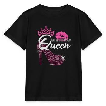Anniversaire Reine Femme Paillettes Talon Haut - T-shirt bio MINI CREATOR Stanley/Stella Enfant - noir - Devant - Mikhail (115cm)