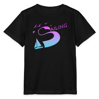 Sailing Segeln Nautik Segelschiff Skipper - Stanley/Stella Kinder T-Shirt MINI CREATOR  - Schwarz - Vorne - Mikhail (115cm)