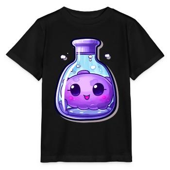 Cute Kawaii Potion - Stanley/Stella MINI CREATOR Kids’ T-Shirt - black - Front - Mikhail (115cm)
