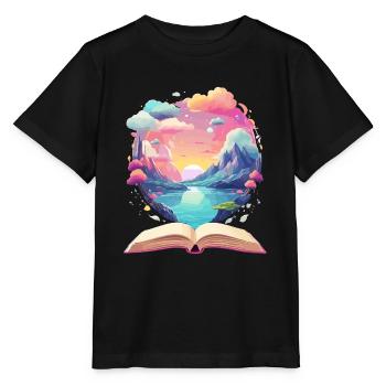 Zauberhafte Bücher Welten - Stanley/Stella Kinder T-Shirt MINI CREATOR  - Schwarz - Vorne - Mikhail (115cm)
