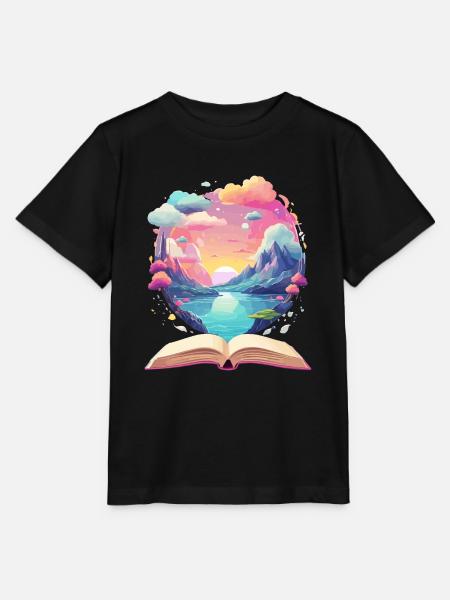 Zauberhafte Bücher Welten - Stanley/Stella Kinder T-Shirt MINI CREATOR - Schwarz
