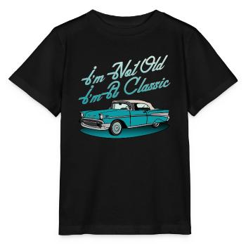 Oldtimer-Grafik - Stanley/Stella Kinder T-Shirt MINI CREATOR  - Schwarz - Vorne - Mikhail (115cm)