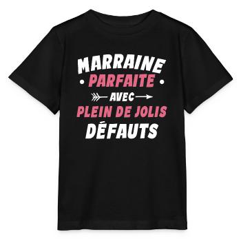 Marraine Parfaite Avec Plein De Jolis Défauts - T-shirt bio MINI CREATOR Stanley/Stella Enfant - noir - Devant - Mikhail (115cm)