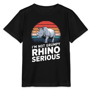 Rhinocéros Rhinocéros - T-shirt bio MINI CREATOR Stanley/Stella Enfant - noir - Devant - Mikhail (115cm)