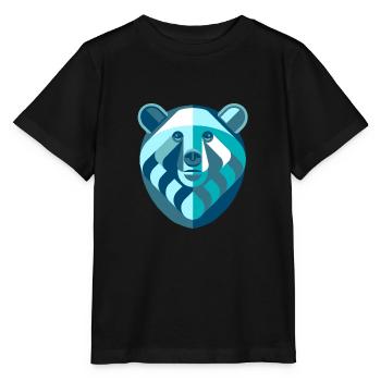 Gardez abstrait blanc bleu - T-shirt bio MINI CREATOR Stanley/Stella Enfant - noir - Devant - Mikhail (115cm)