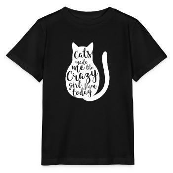Les chats m’ont fait cadeau animal de compagnie - T-shirt bio MINI CREATOR Stanley/Stella Enfant - noir - Devant - Mikhail (115cm)