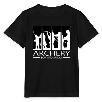 Bogenschießen Bogensport Bogen Armbrust Geschenk - Stanley/Stella Kinder T-Shirt MINI CREATOR  - Schwarz - Vorne - Mikhail (115cm)
