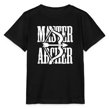 Tir à l'arc cadeau club Archer - T-shirt bio MINI CREATOR Stanley/Stella Enfant - noir - Devant - Mikhail (115cm)