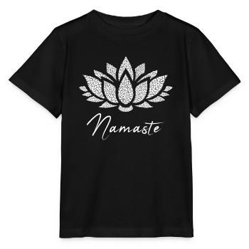 Namaste / Geschenk Idee - Stanley/Stella Kinder T-Shirt MINI CREATOR  - Schwarz - Vorne - Mikhail (115cm)
