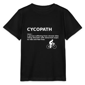 Bike Shirt - CYCOPATH Cool Shirts - Stanley/Stella MINI CREATOR Kids’ T-Shirt - black - Front - Mikhail (115cm)