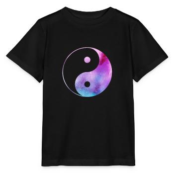Yin Yang - T-shirt bio MINI CREATOR Stanley/Stella Enfant - noir - Devant - Mikhail (115cm)