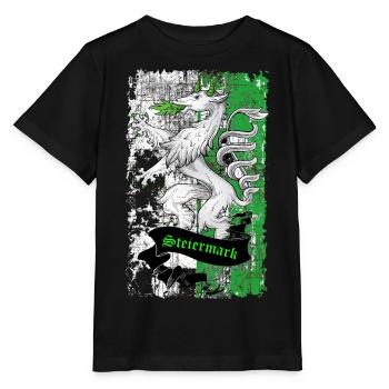 Steiermark - Stanley/Stella Kinder T-Shirt MINI CREATOR  - Schwarz - Vorne - Mikhail (115cm)