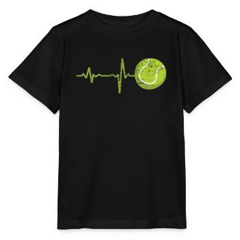 Cadeau Heartbeat Tennis - T-shirt bio MINI CREATOR Stanley/Stella Enfant - noir - Devant - Mikhail (115cm)